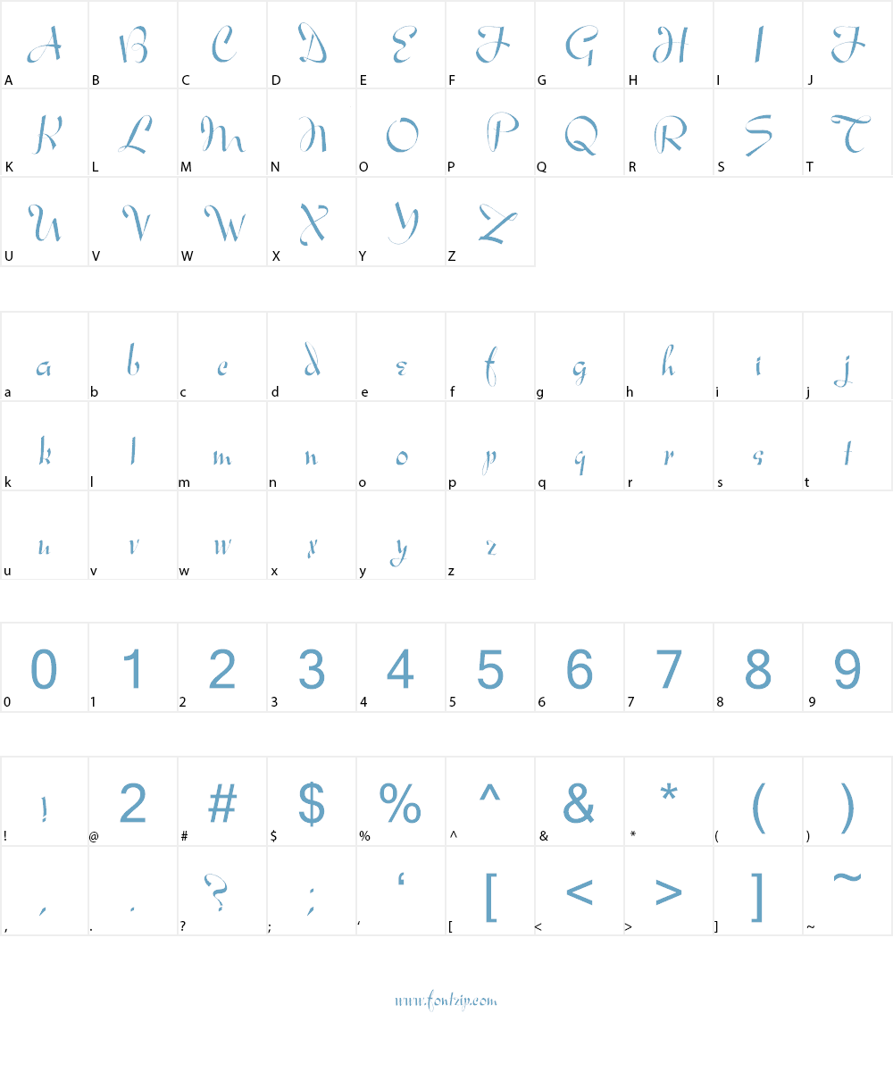 Ares Modernos Font Character